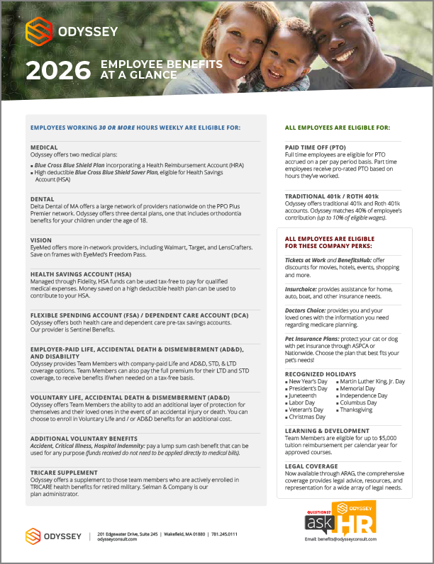 ODY Benefits at a Glance